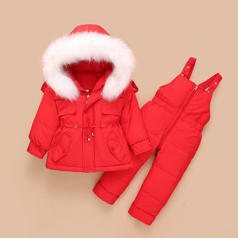 Winter Jacket+jumpsuit Set