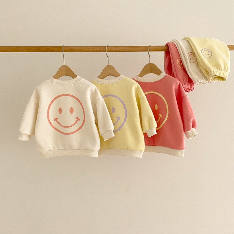 Spring Smiley "Hi" Sweatsuits