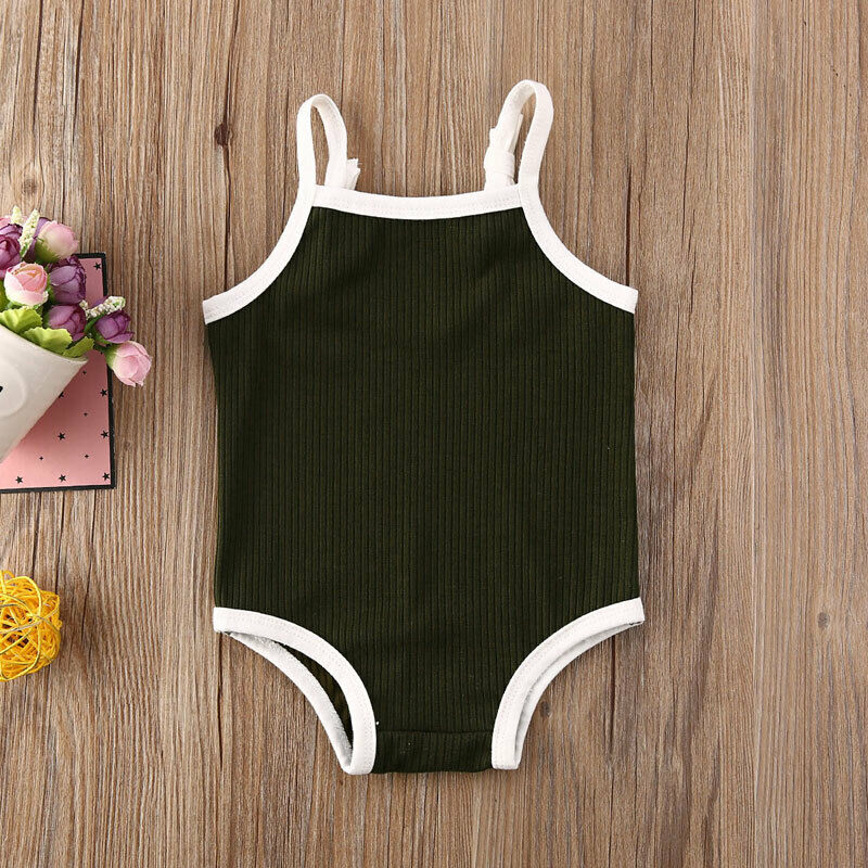 Solid Trim One Piece Swimmies