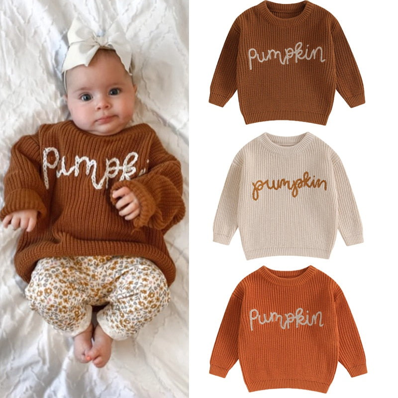 Pumpkin Knitted Sweater