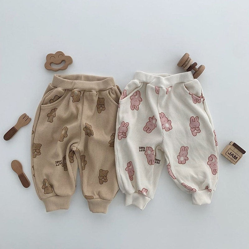 Brown or Pink bear print suit