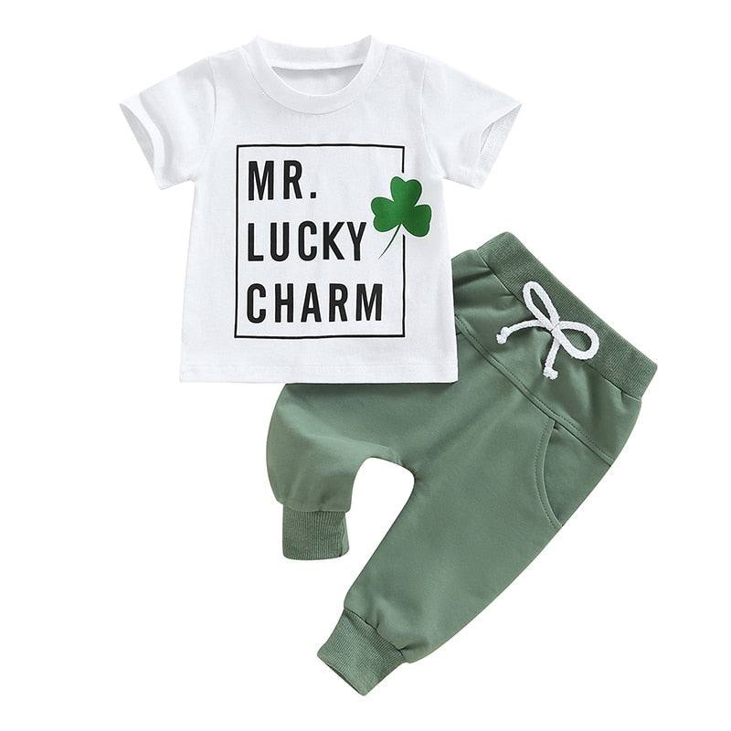 Mr. Lucky Charm Shirt & Sweatpant Set