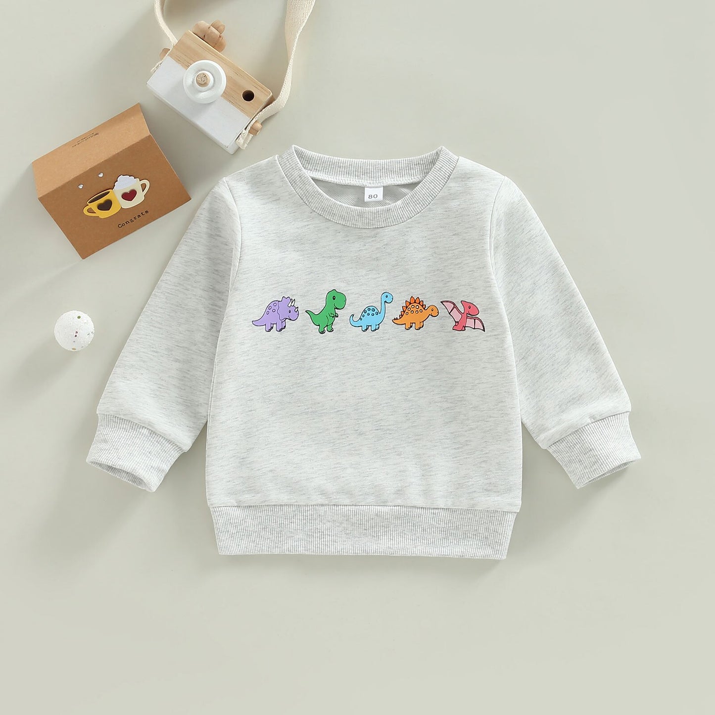 Rainbow dino sweatshirt