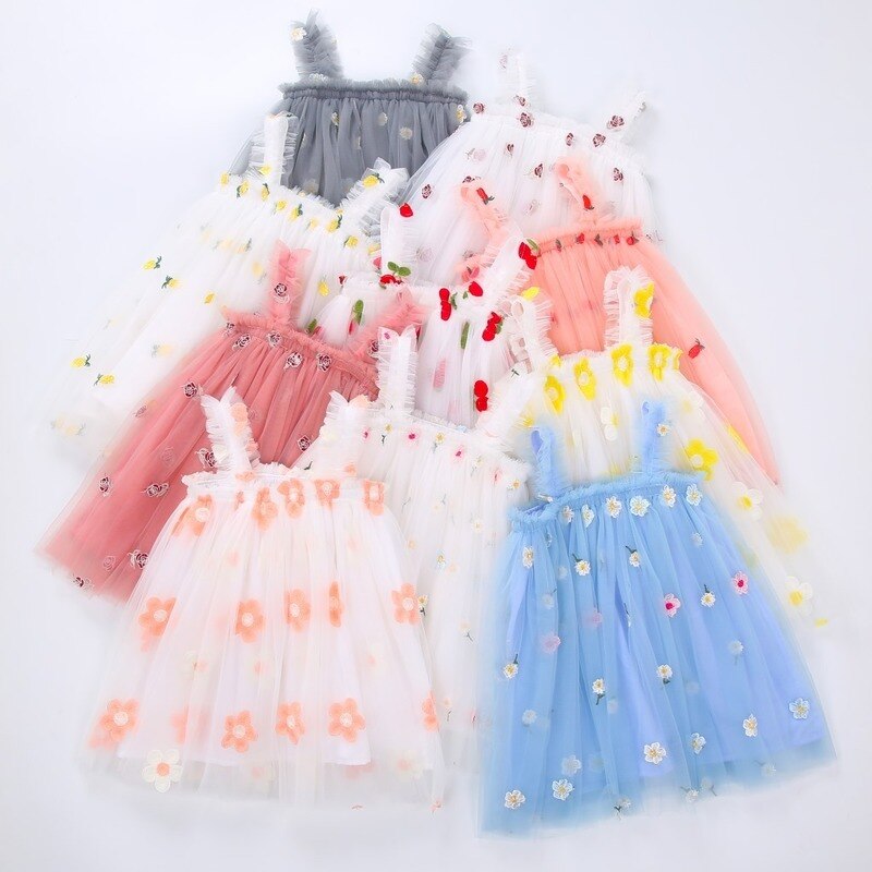 Flowers Princess Party Dress (NEW)