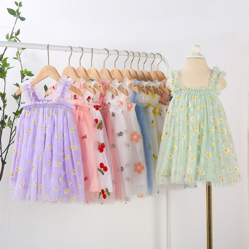 Flowers Princess Party Dress (NEW)