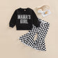 Mama's Girl Checkerboard Outift