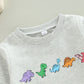 Rainbow dino sweatshirt