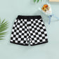 Checkered Drawstring Shorts