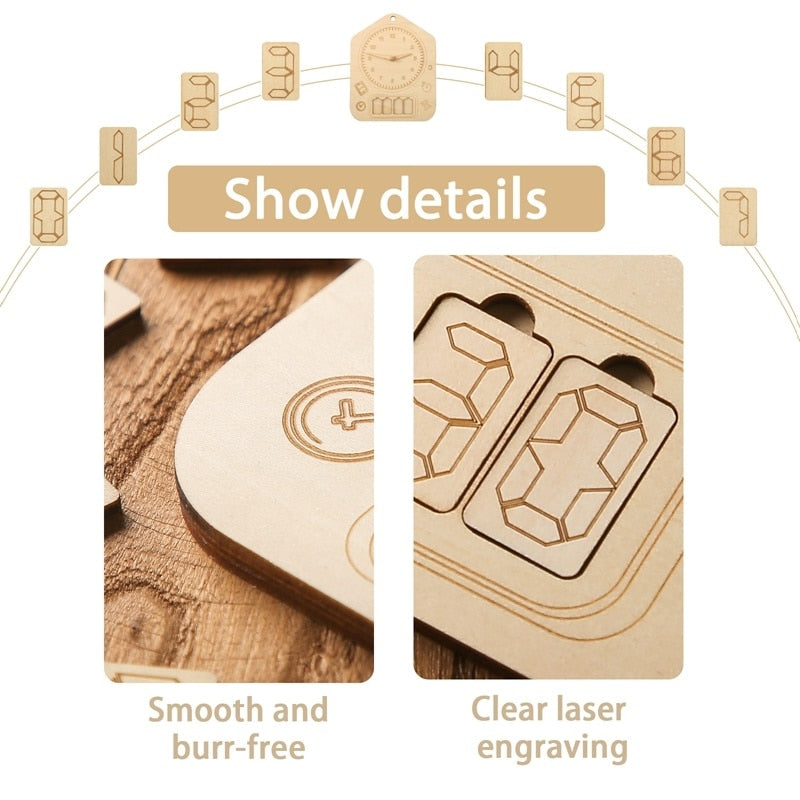 Wooden Clock Cognitive Board