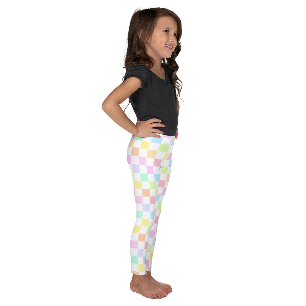 Rainbow Checkered Kid's Leggings