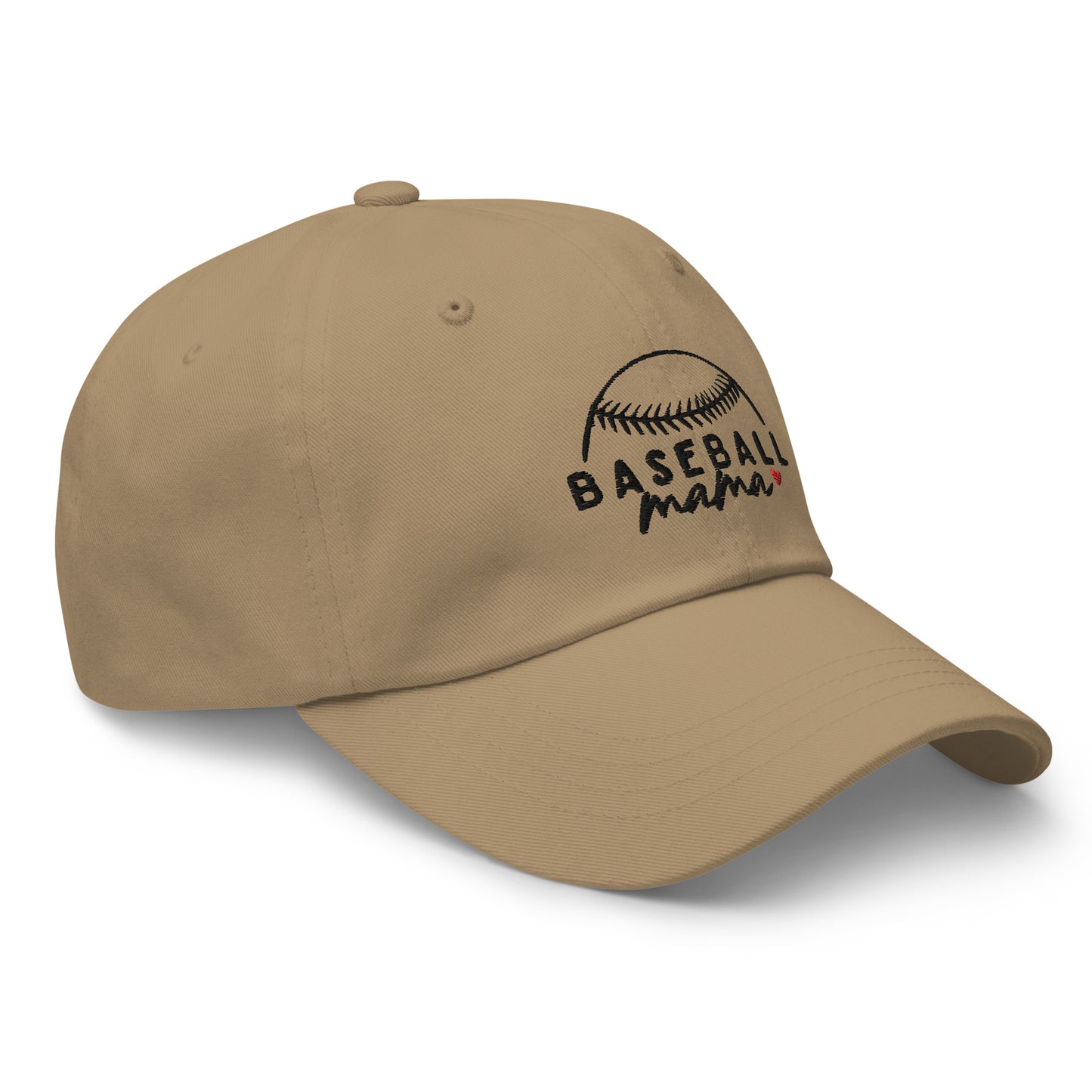 Baseball Mama Black Font Hat