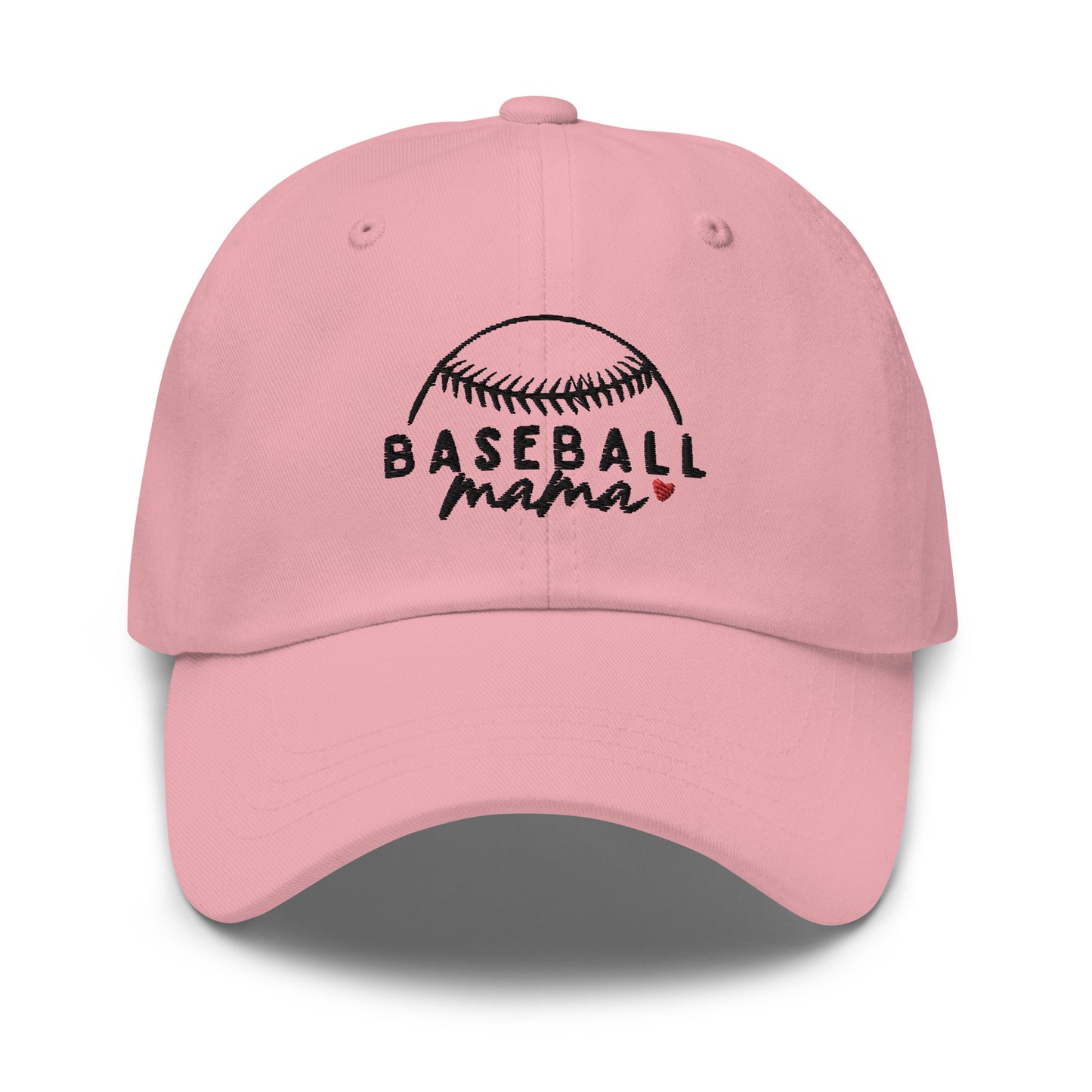 Baseball Mama Black Font Hat