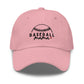 Baseball Mama Black Font Hat