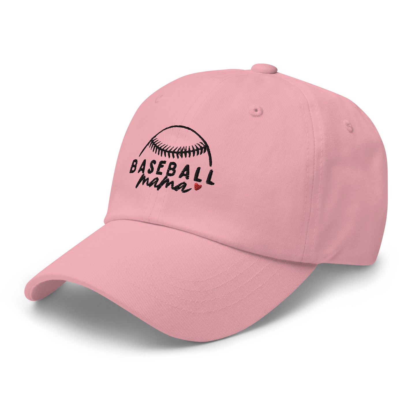 Baseball Mama Black Font Hat