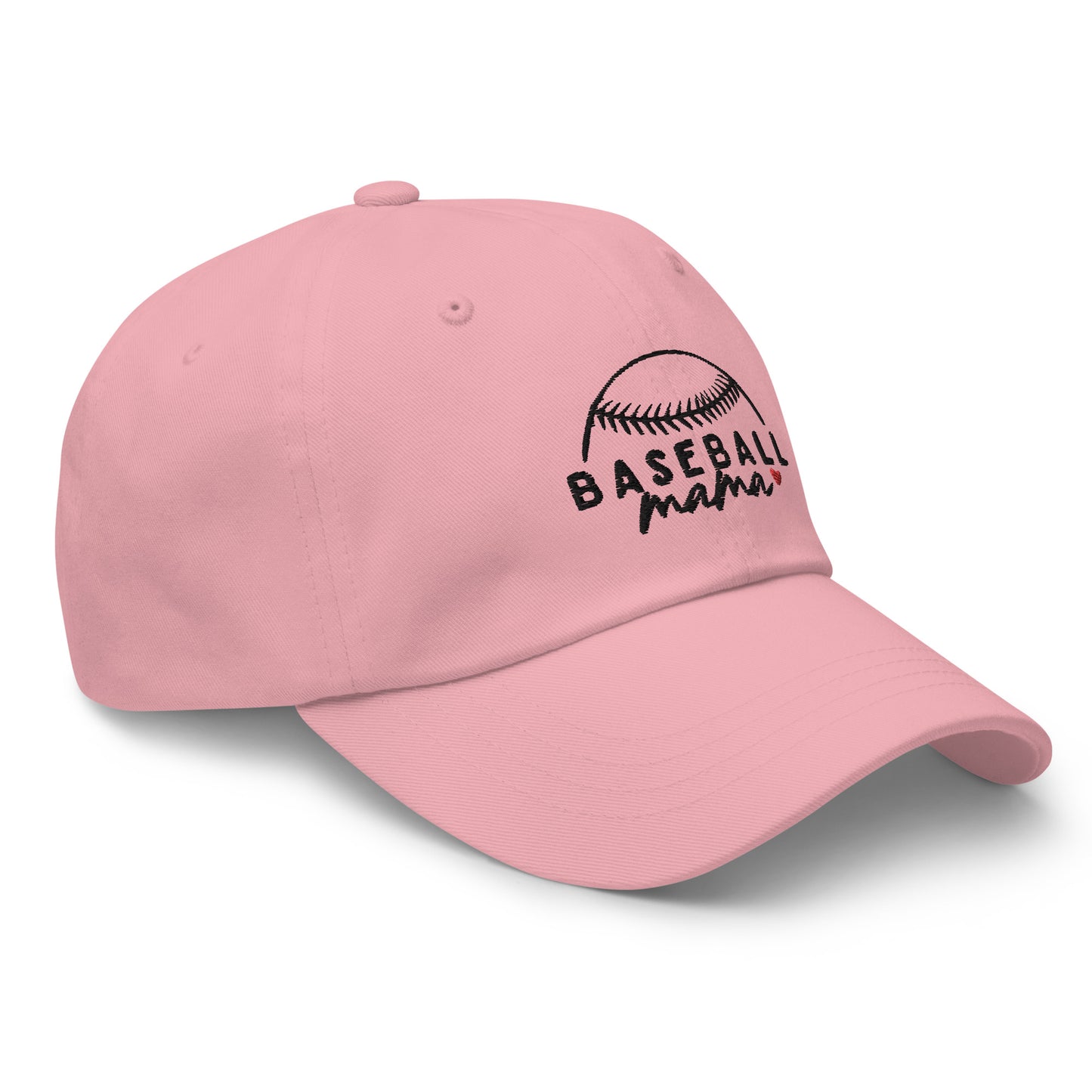 Baseball Mama Black Font Hat