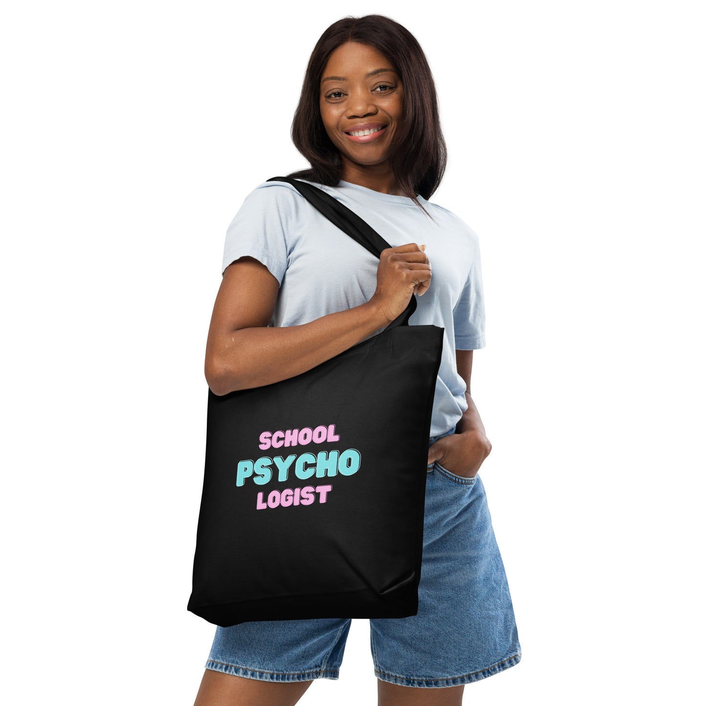 School Psych Cotton tote bag gift psychologist bag