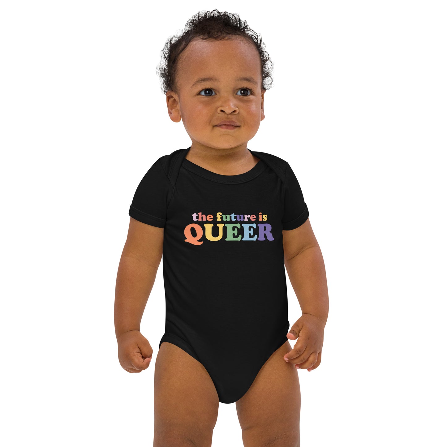 The Future is Queer Organic cotton baby bodysuit