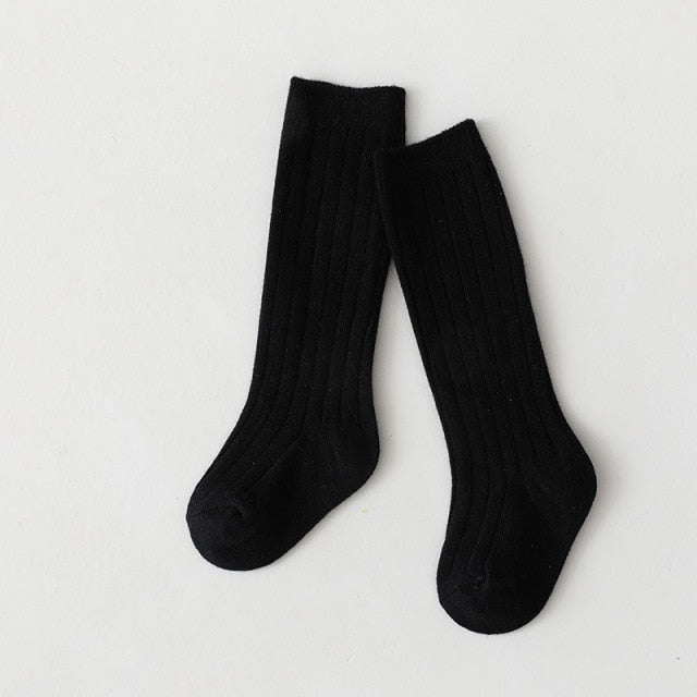 Unisex Ribbed Knee High Socks