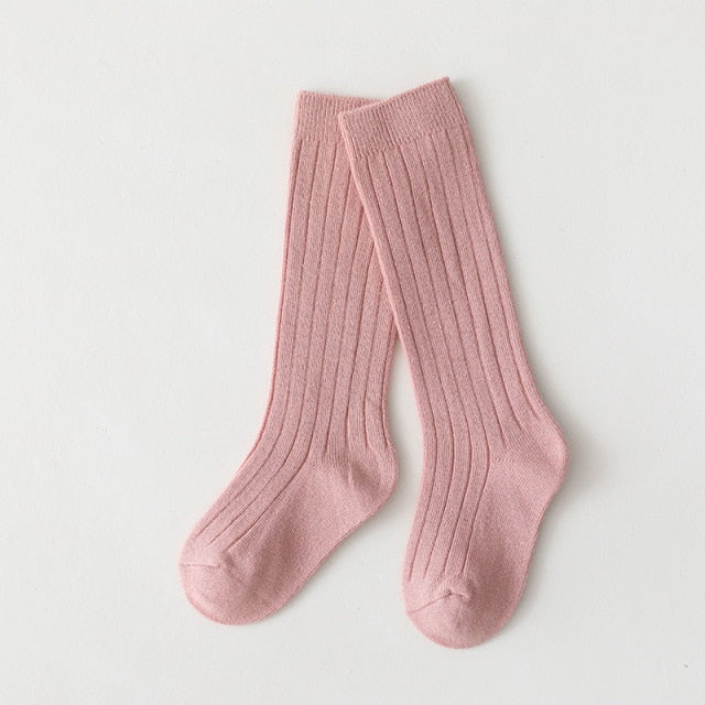 Unisex Ribbed Knee High Socks