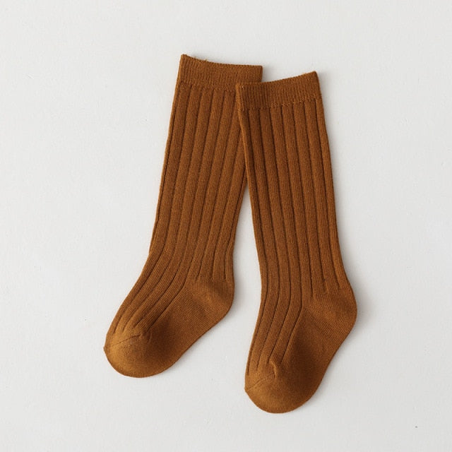 Unisex Ribbed Knee High Socks