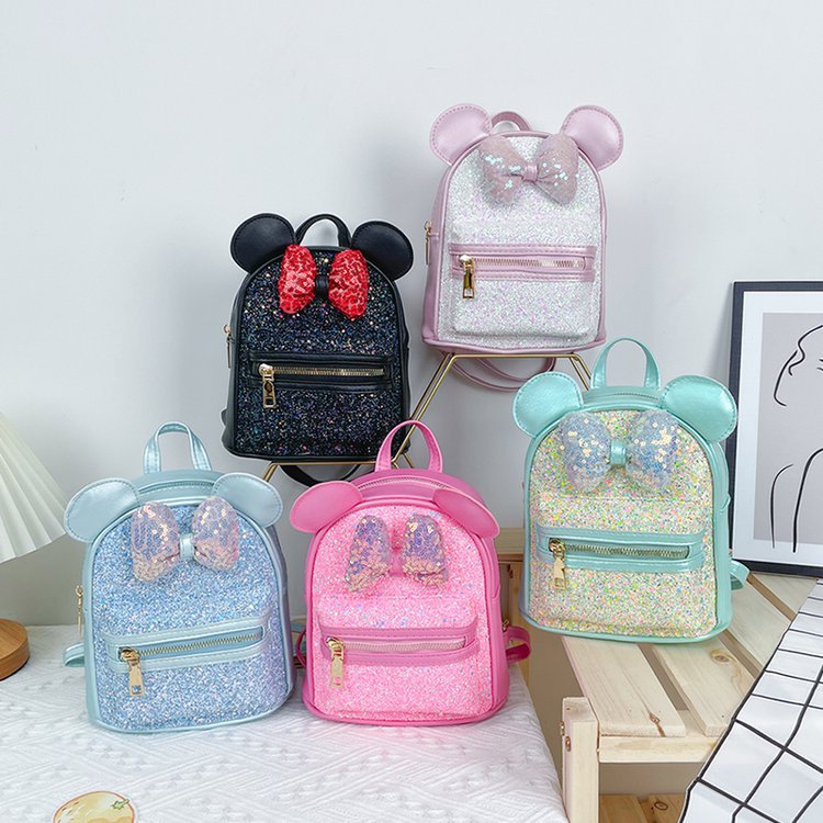 Minnie Bow Sparkly Backpack