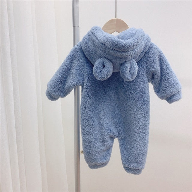 Cute Bear Hooded Romper