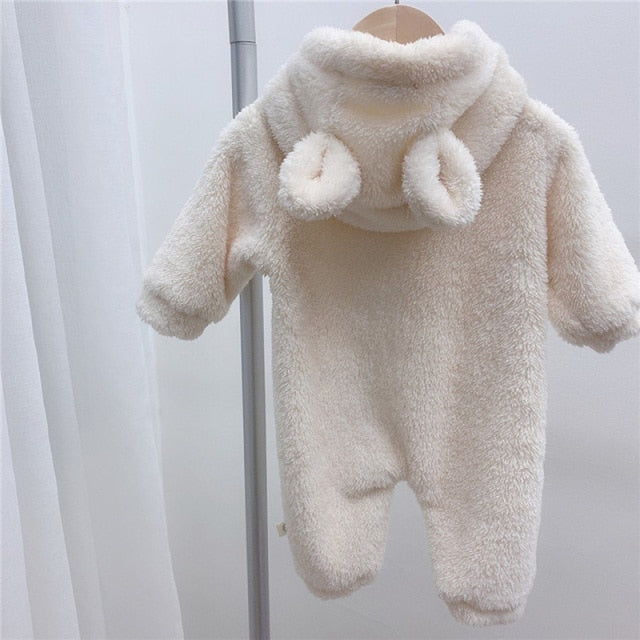 Cute Bear Hooded Romper