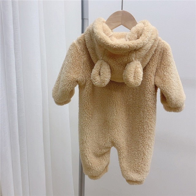 Cute Bear Hooded Romper