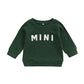 MINI Letter Printed Long Sleeve Pullover