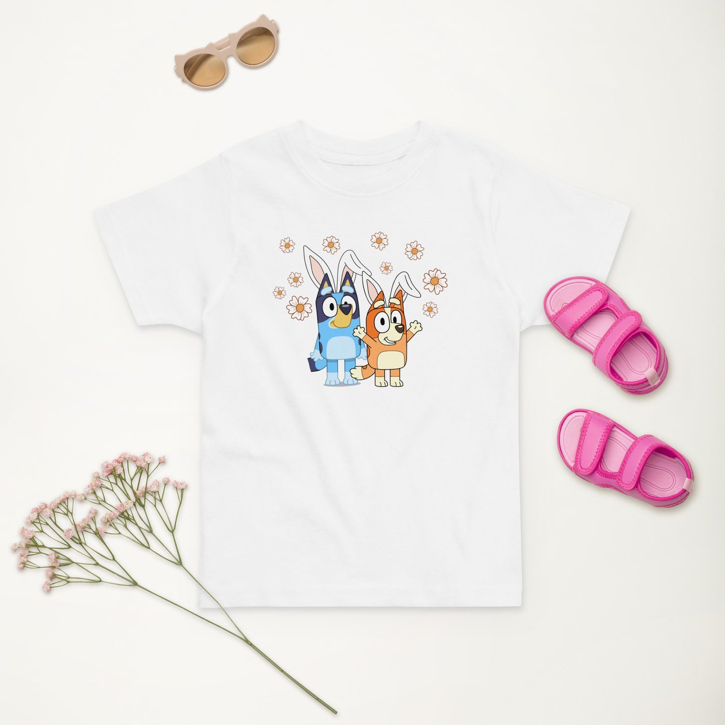 Bluey Easter Bunny Toddler jersey t-shirt