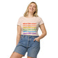 Rainbow Abort Court Women’s basic organic t-shirt