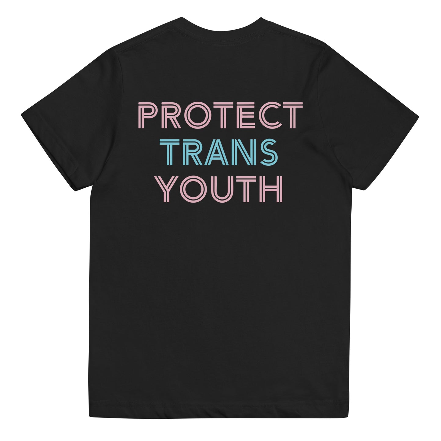 "Protect Trans Youth" Youth jersey t-shirt (Neon light option)